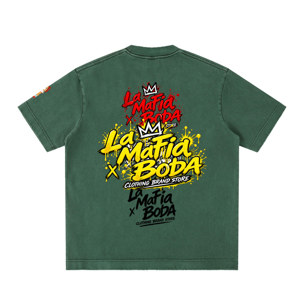 Heavyweight Vintage Washed Frayed T-Shirt