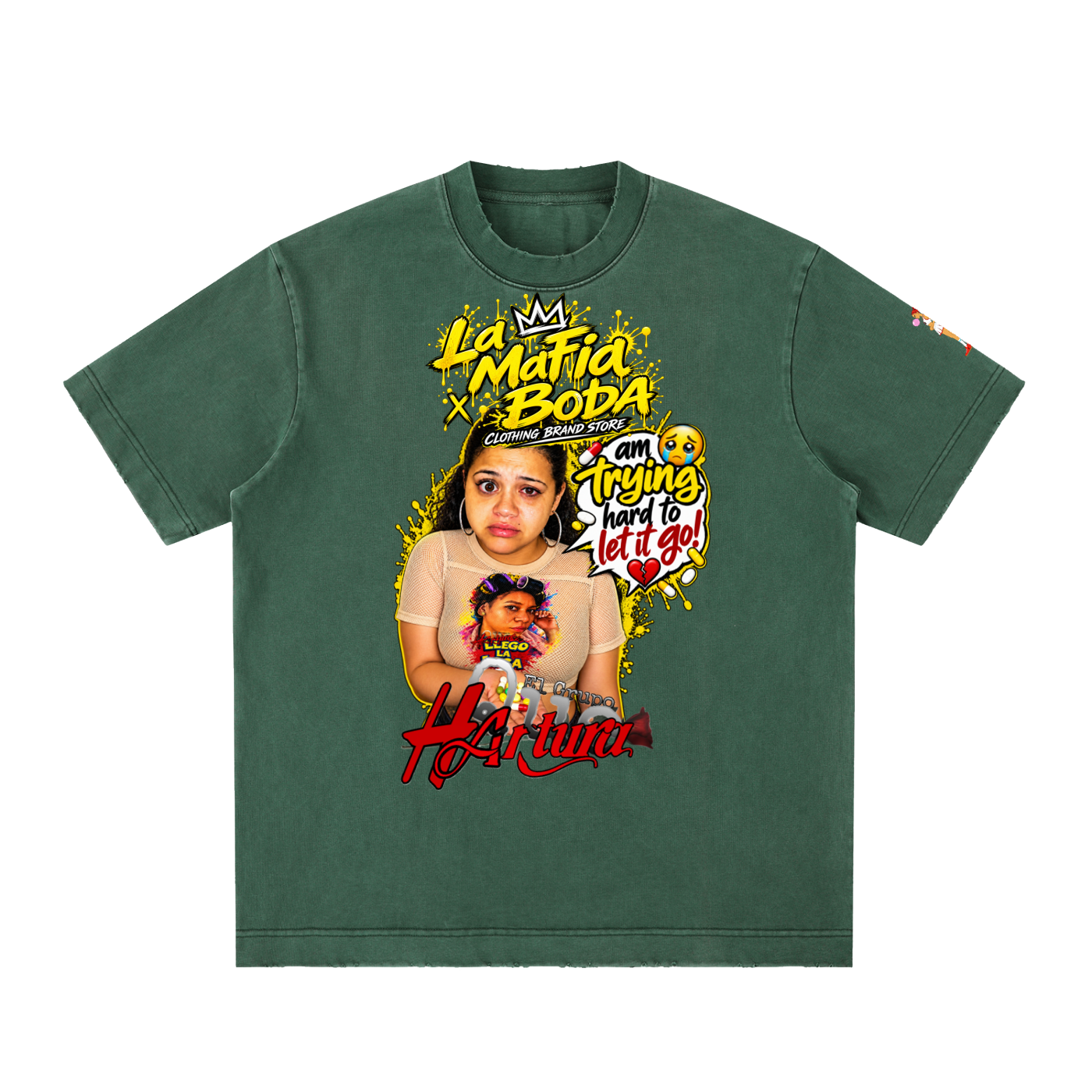 Heavyweight Vintage Washed Frayed T-Shirt