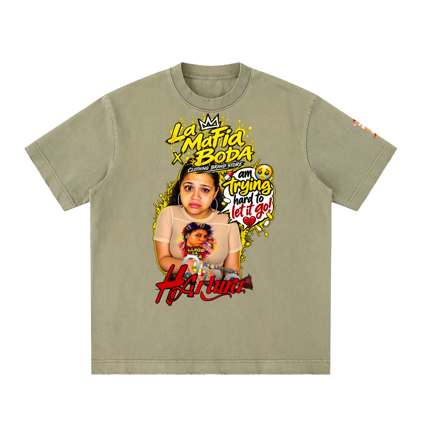 Heavyweight Vintage Washed Frayed T-Shirt