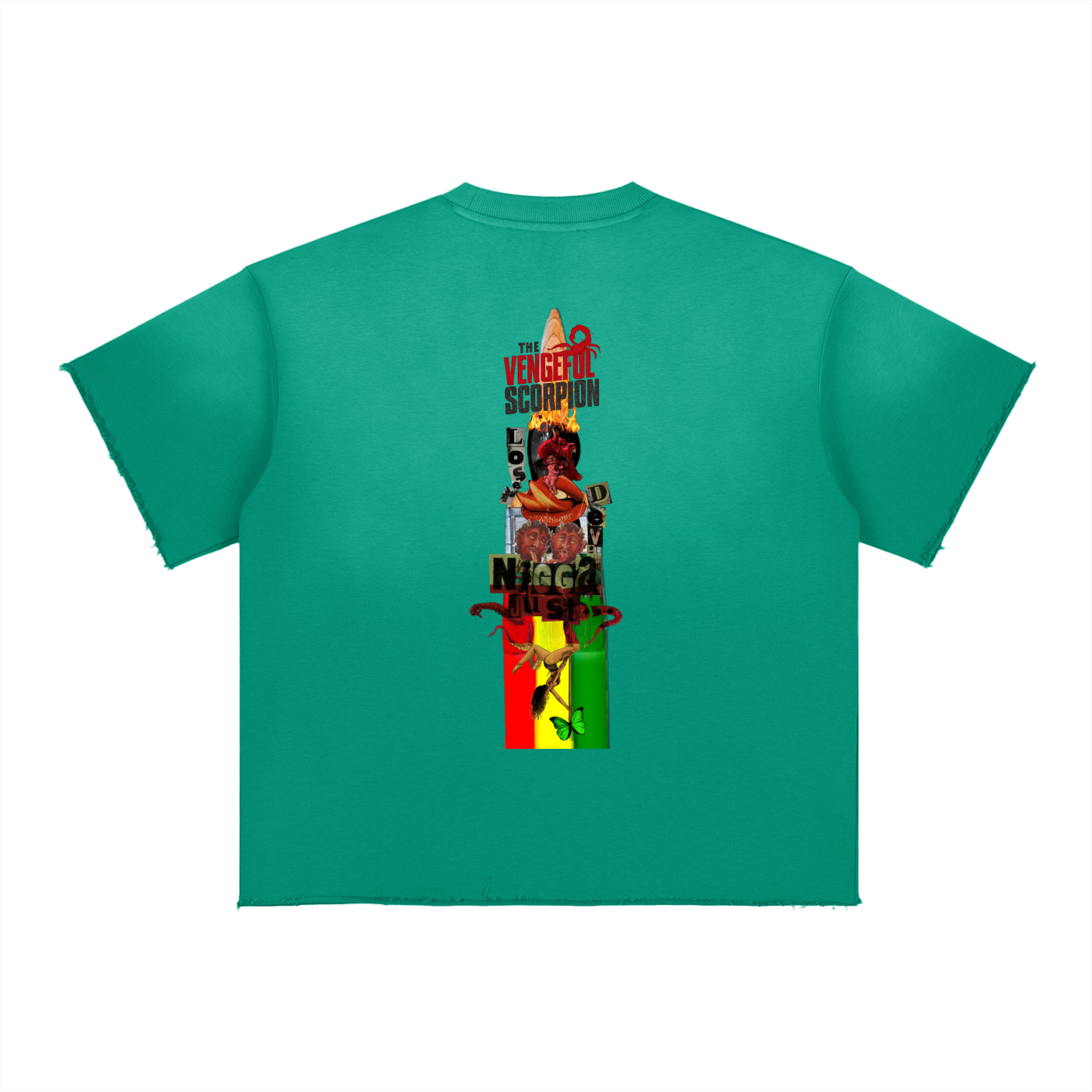 Sun Fade Raw Edge T-Shirt