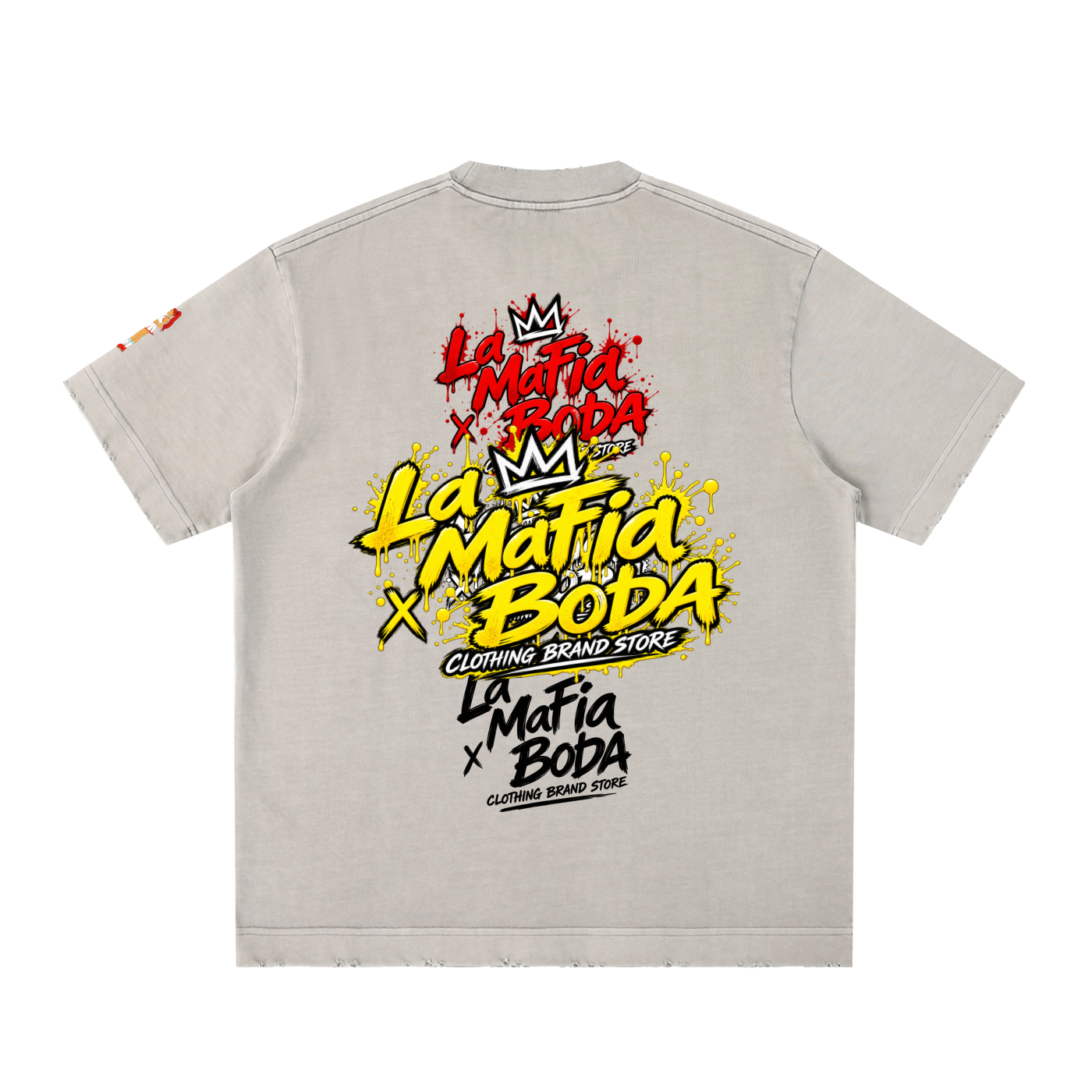 Heavyweight Vintage Washed Frayed T-Shirt