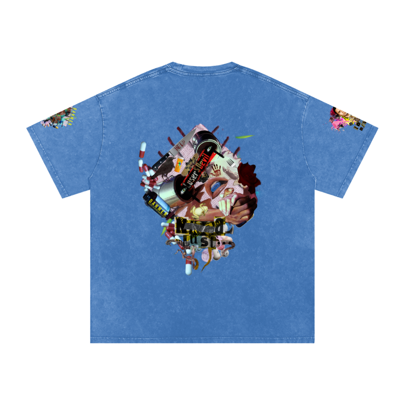 Snow Washed Oversized Cotton T-Shirt