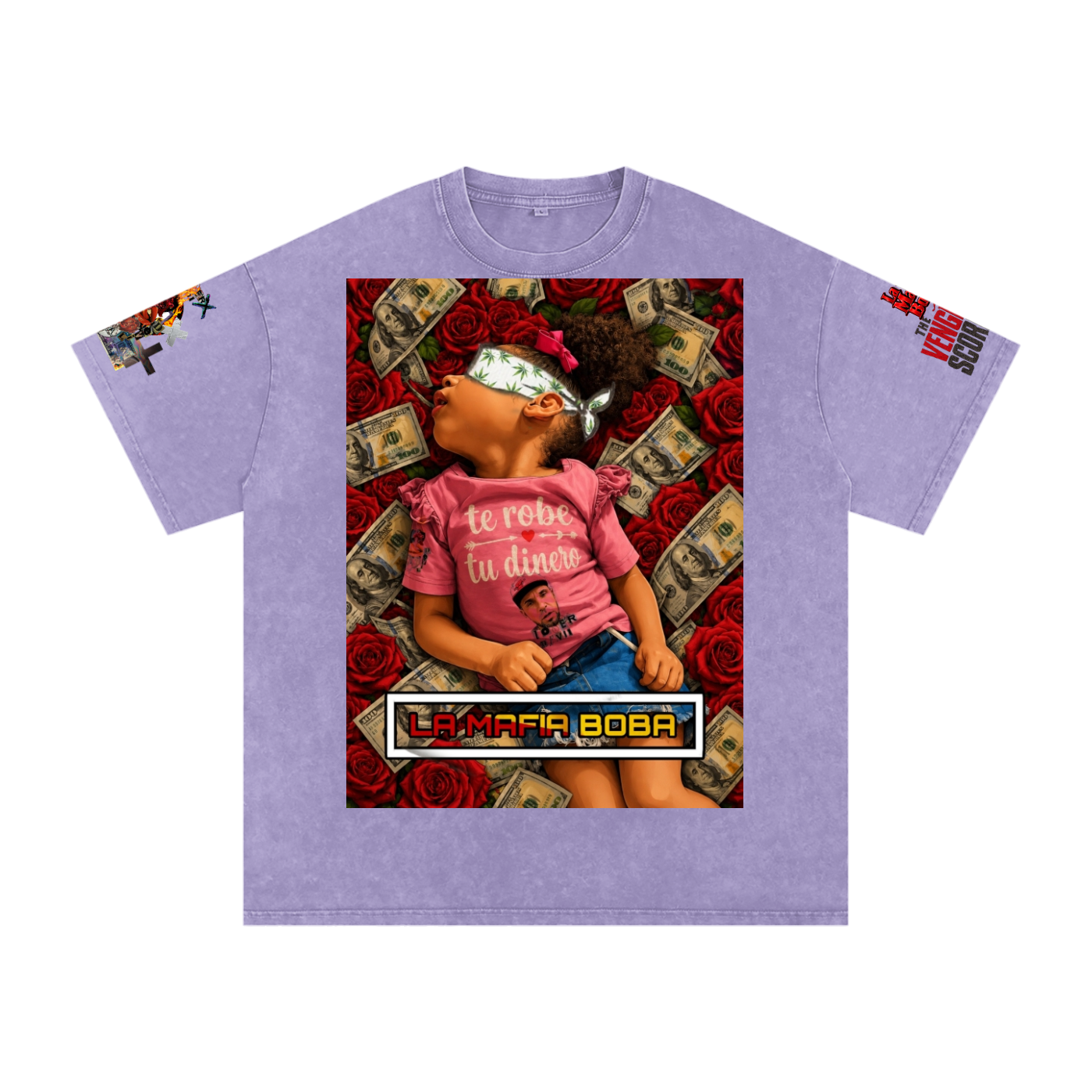 Snow Washed Oversized Cotton T-Shirt