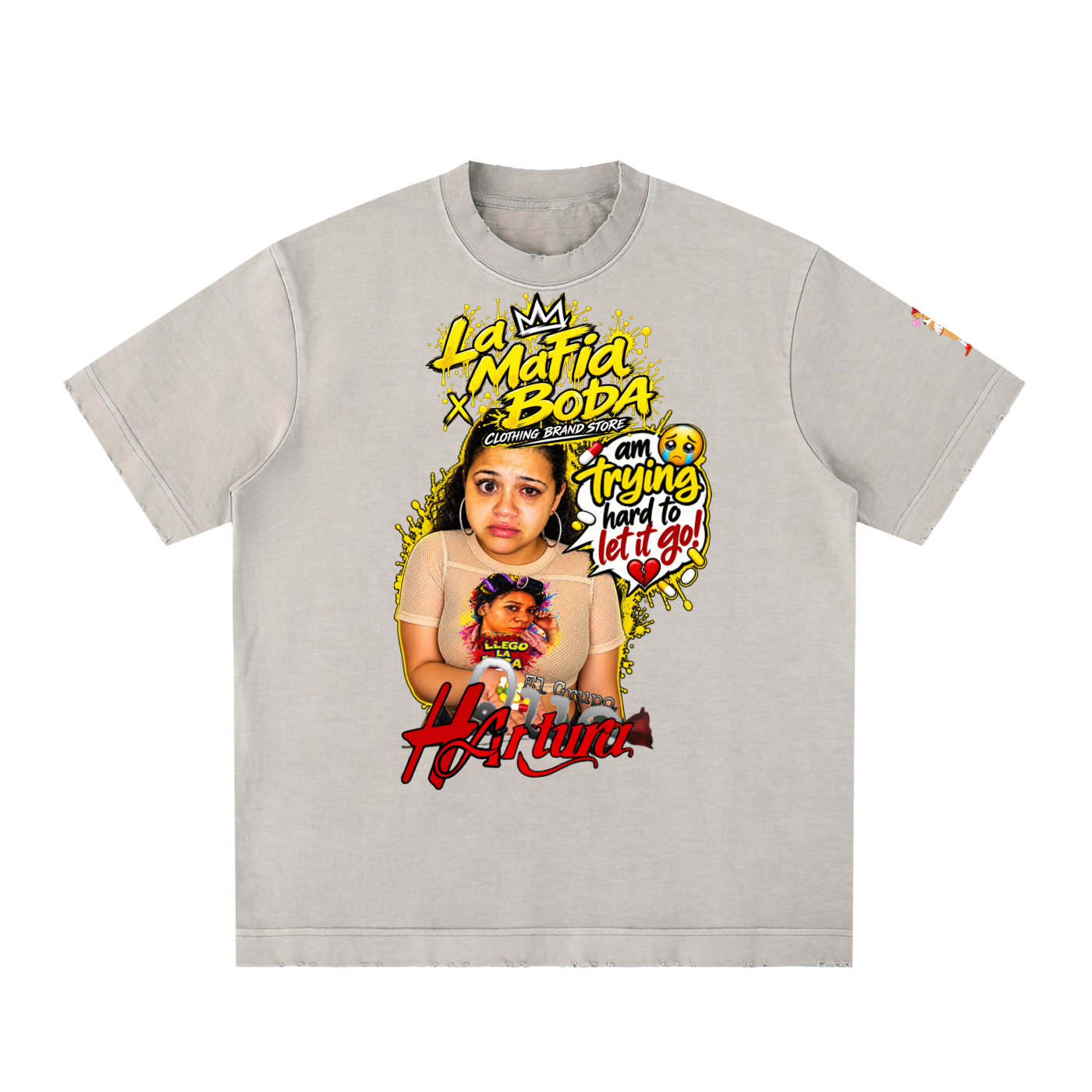 Heavyweight Vintage Washed Frayed T-Shirt
