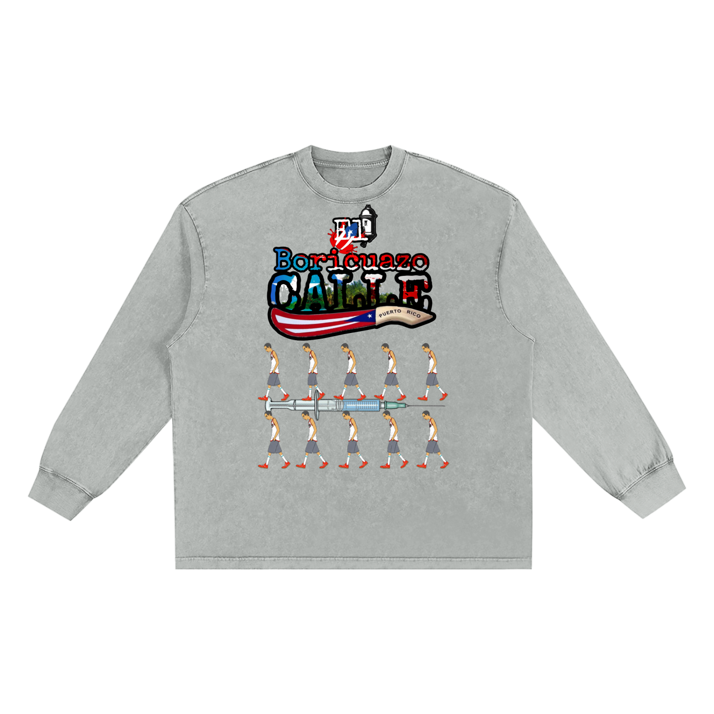 Snow Washed Frayed Edge T-Shirt