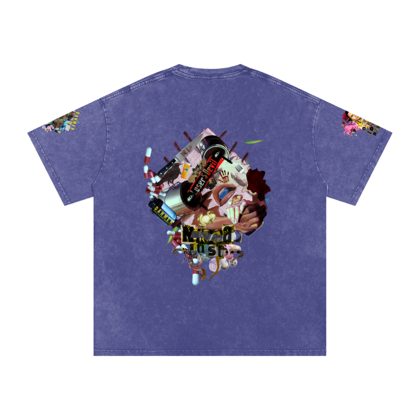Snow Washed Oversized Cotton T-Shirt