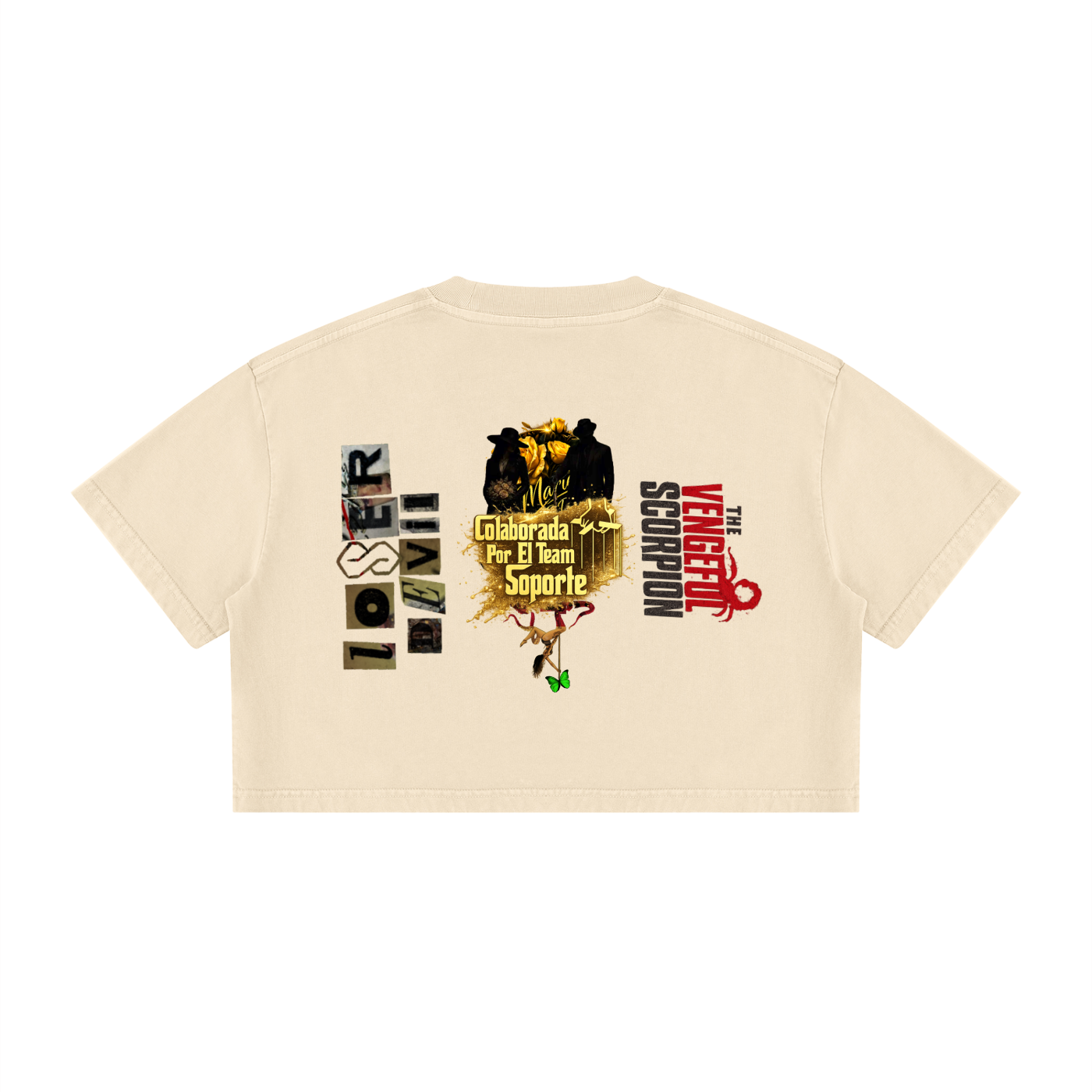Women's Mineral Wash Cotton Crop T-Shirt