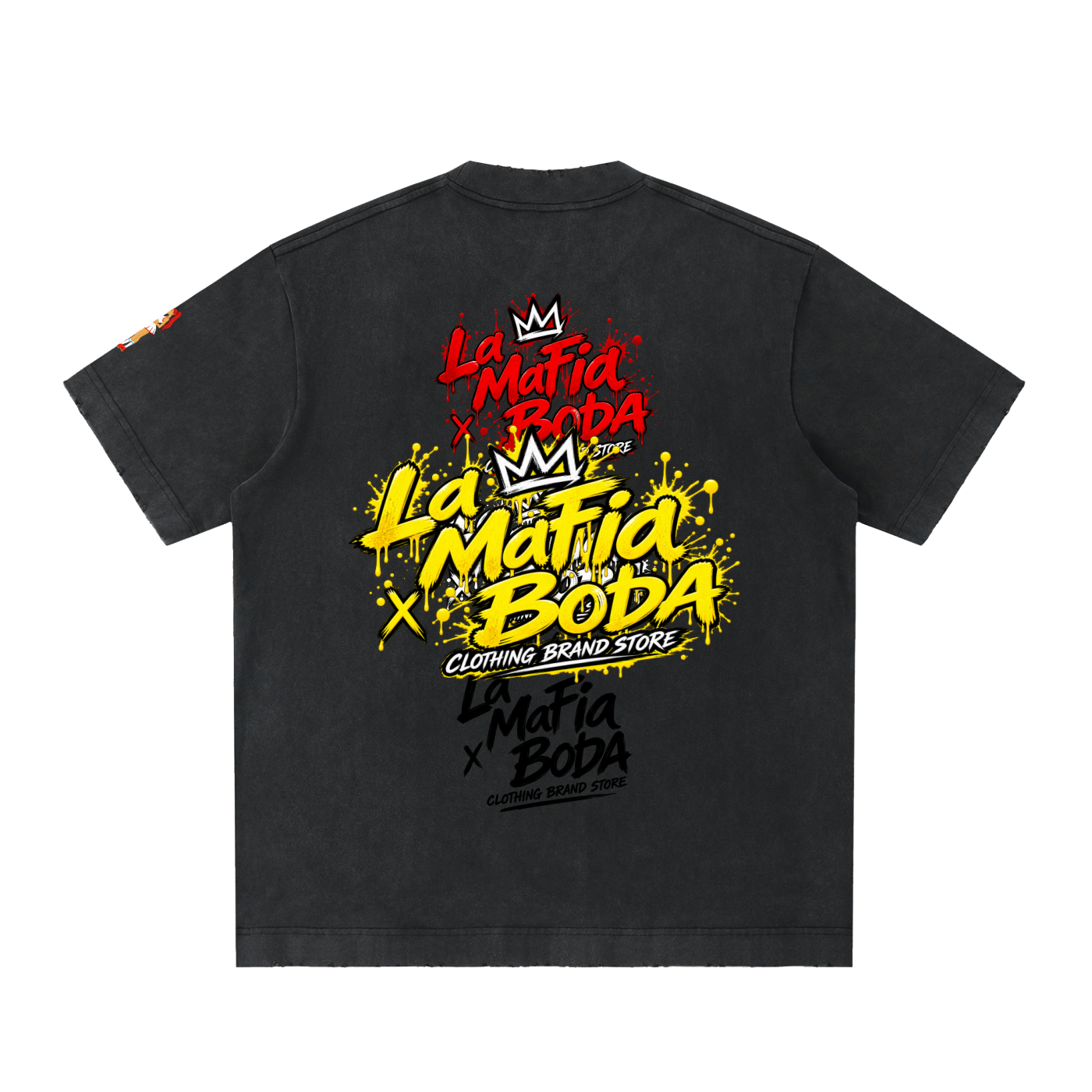 Heavyweight Vintage Washed Frayed T-Shirt