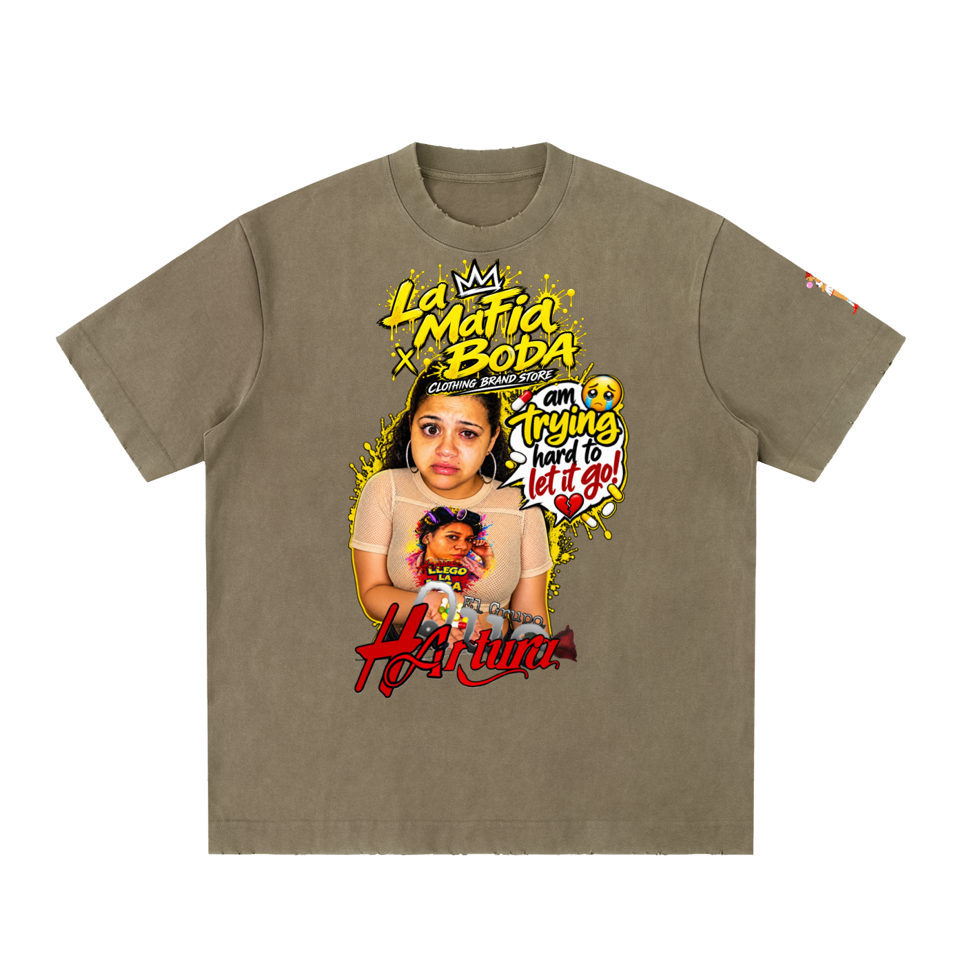 Heavyweight Vintage Washed Frayed T-Shirt