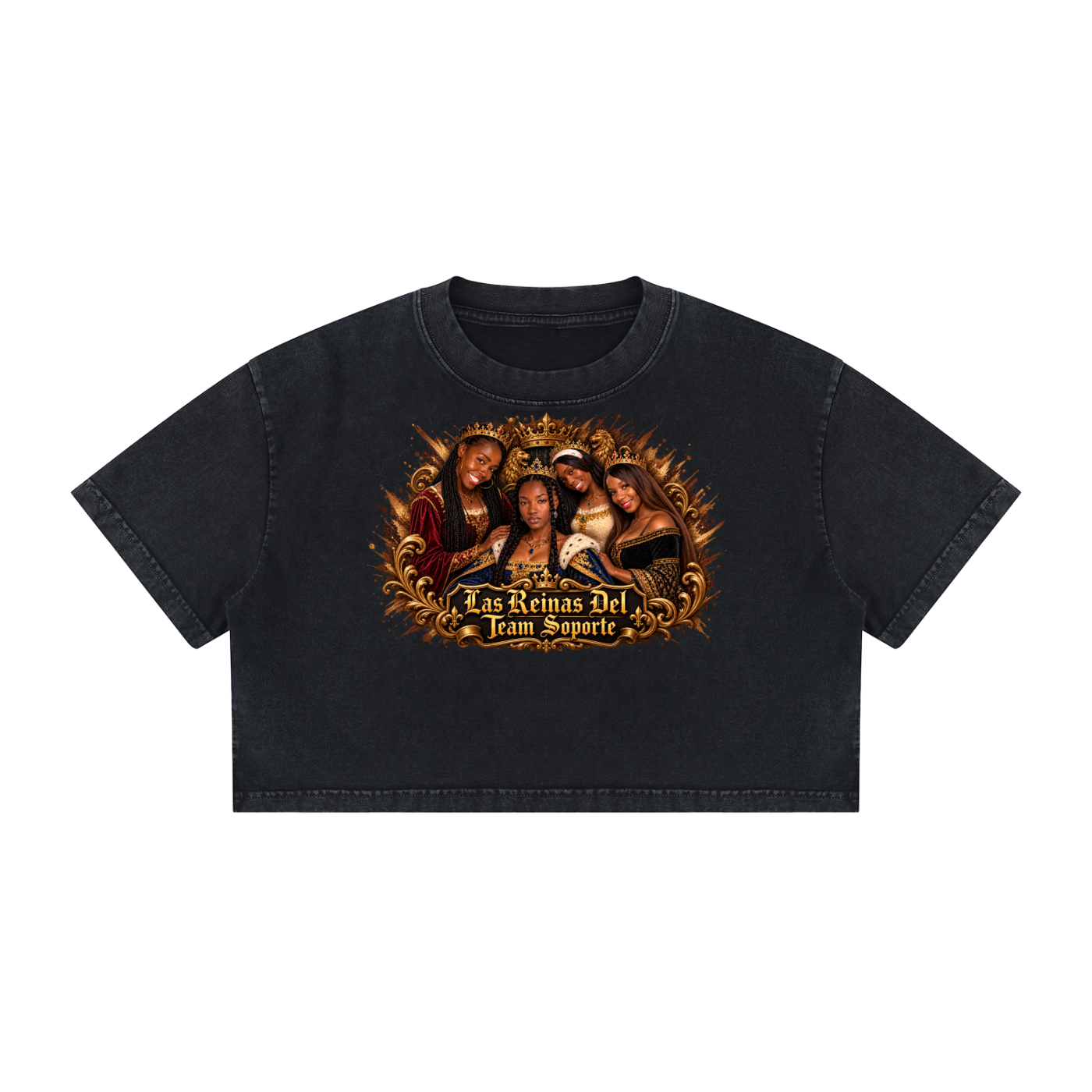 Women's Mineral Wash Cotton Crop T-Shirt