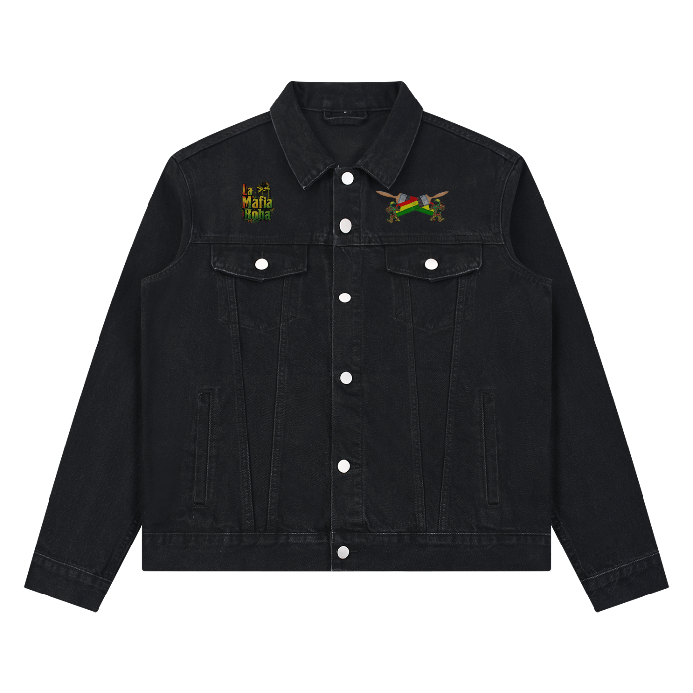 Unisex Vintage Wash Denim Jacket