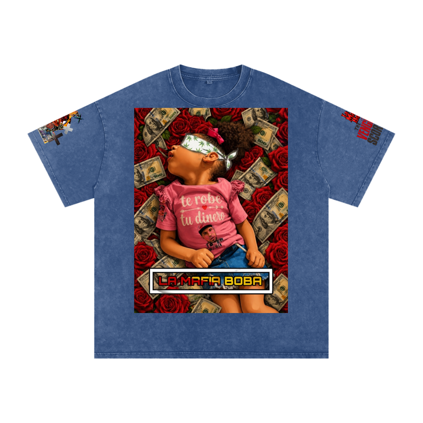 Snow Washed Oversized Cotton T-Shirt