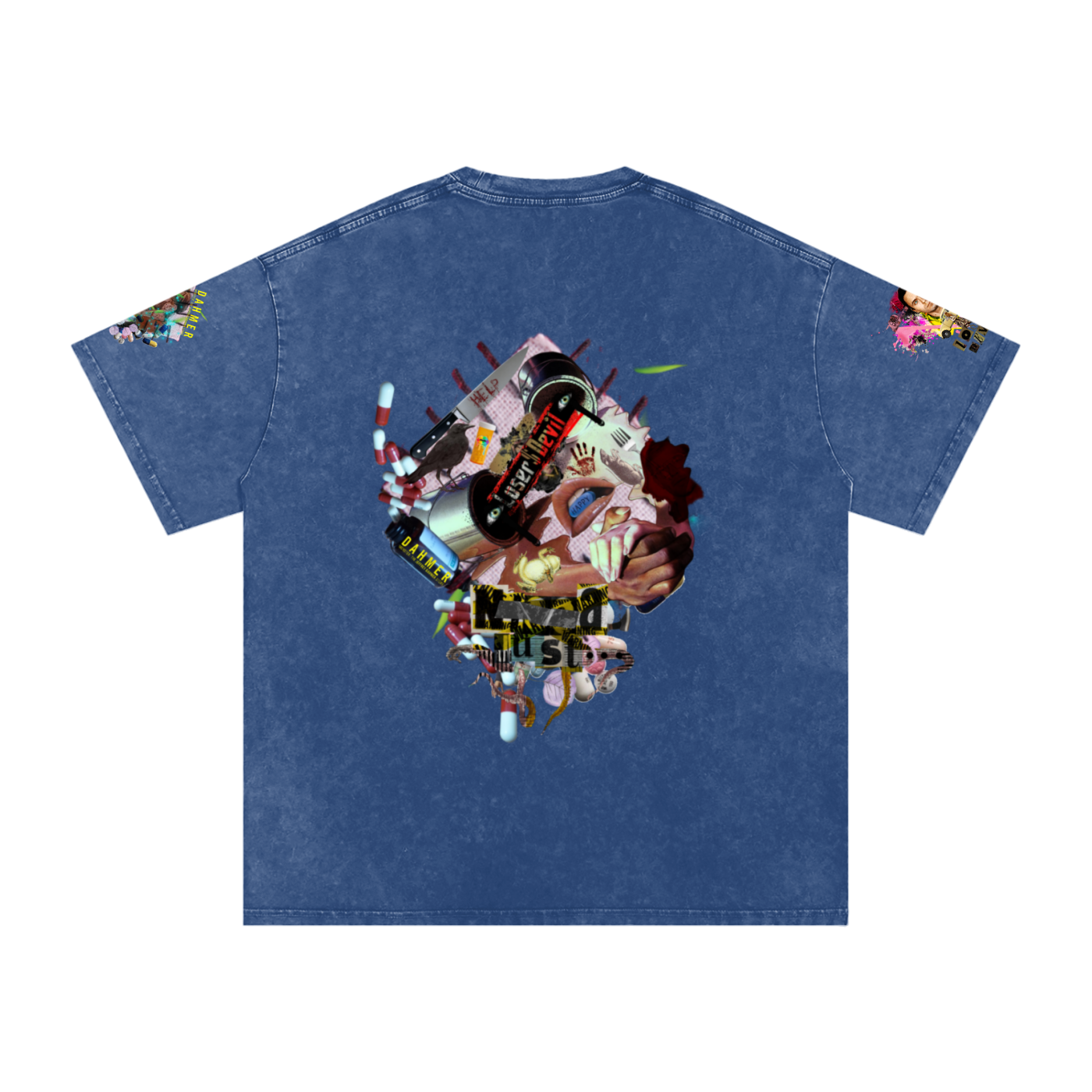Snow Washed Oversized Cotton T-Shirt