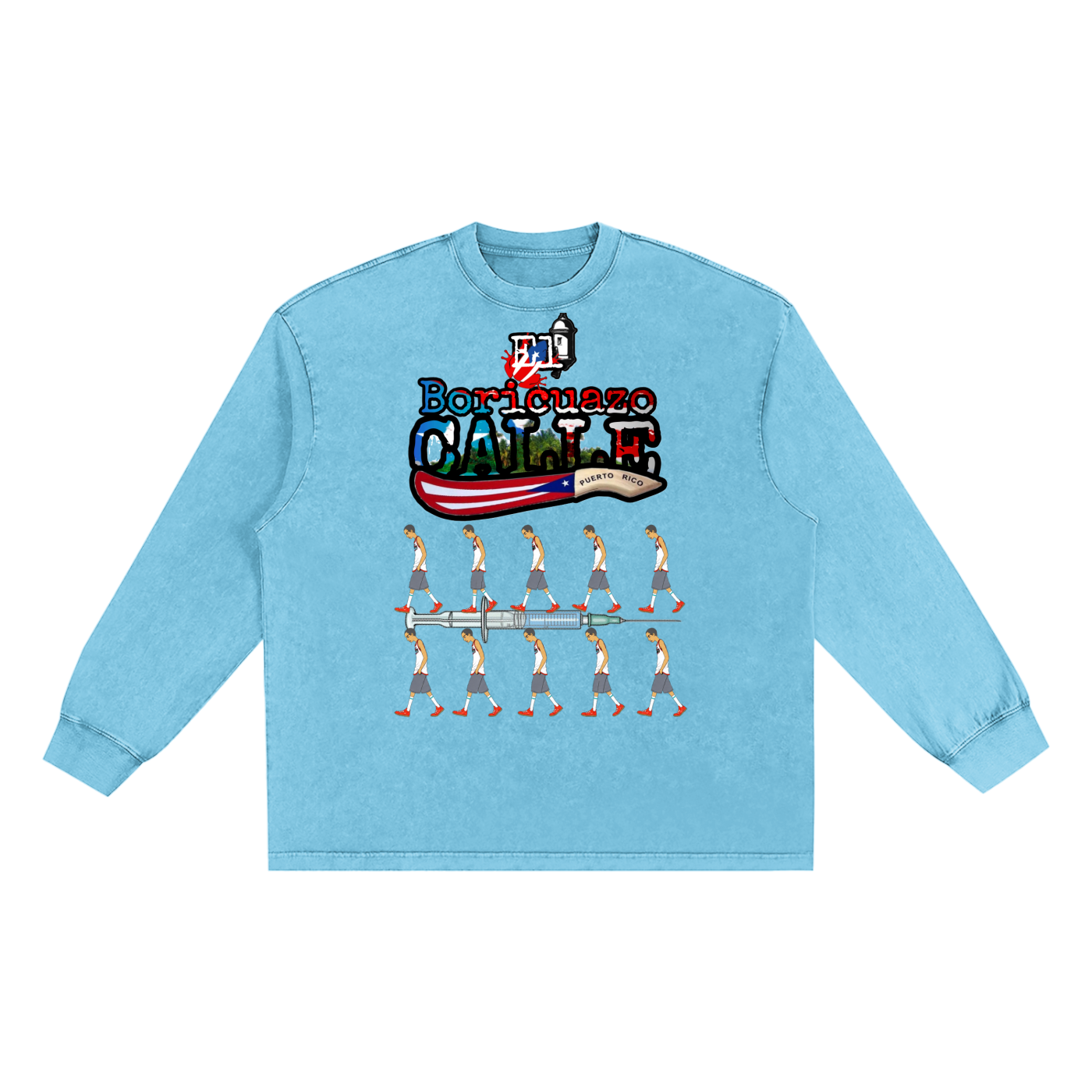 Snow Washed Frayed Edge T-Shirt