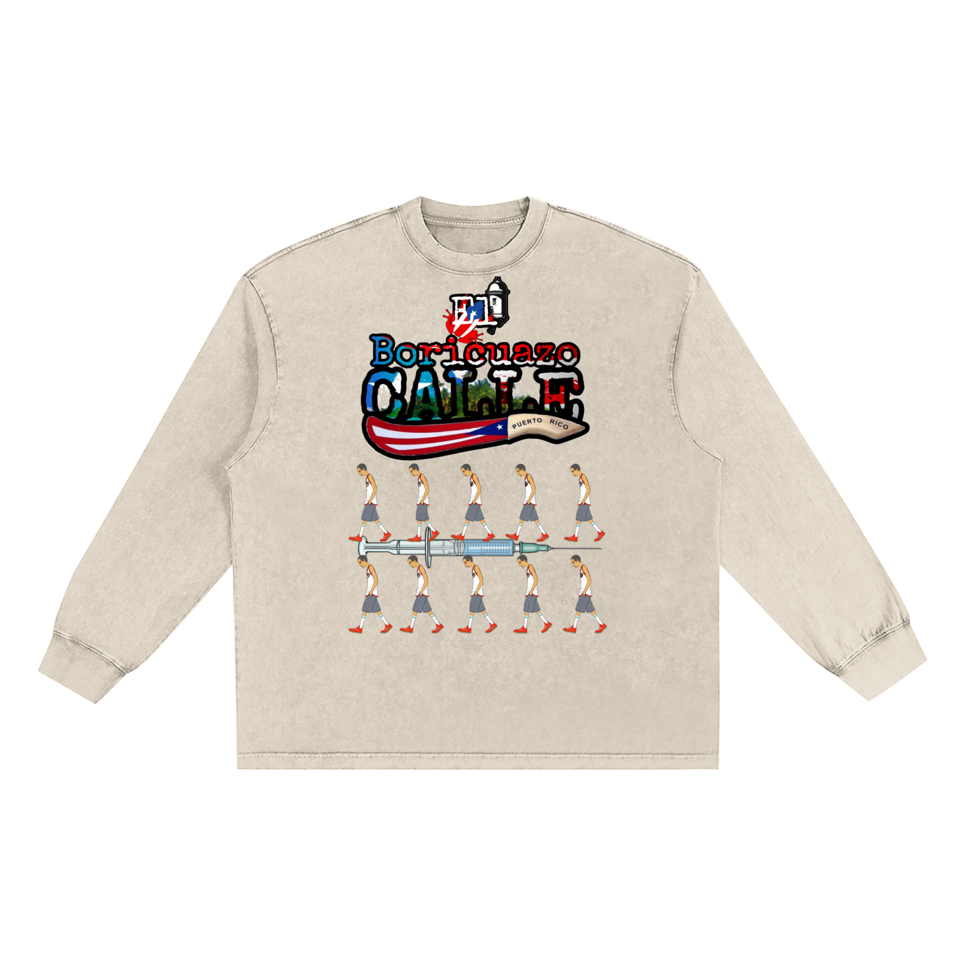 Snow Washed Frayed Edge T-Shirt