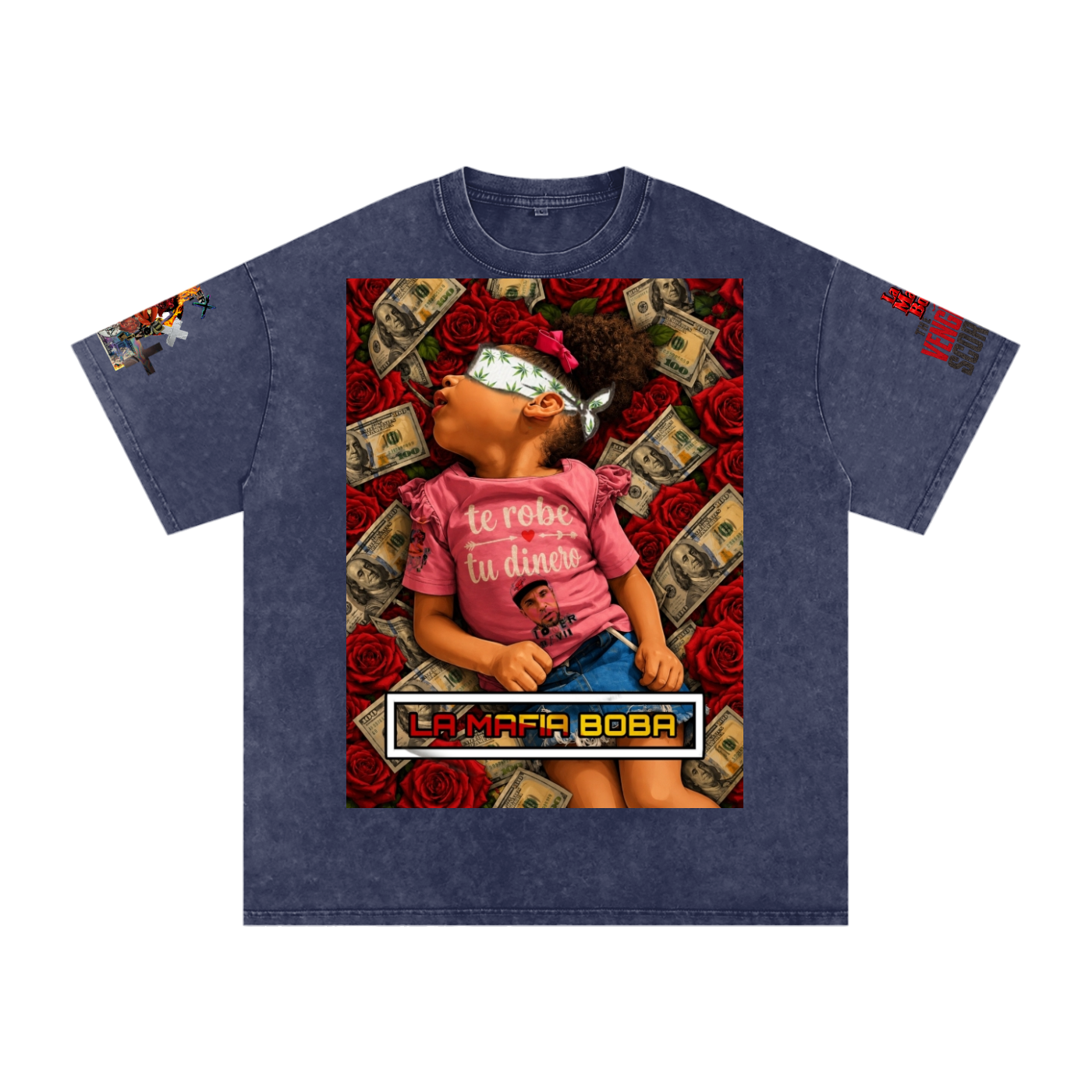 Snow Washed Oversized Cotton T-Shirt