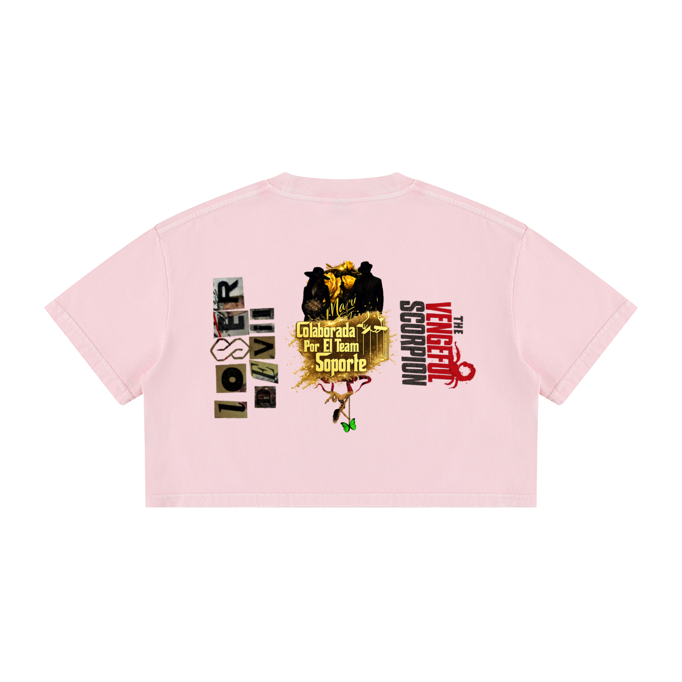 Women's Mineral Wash Cotton Crop T-Shirt