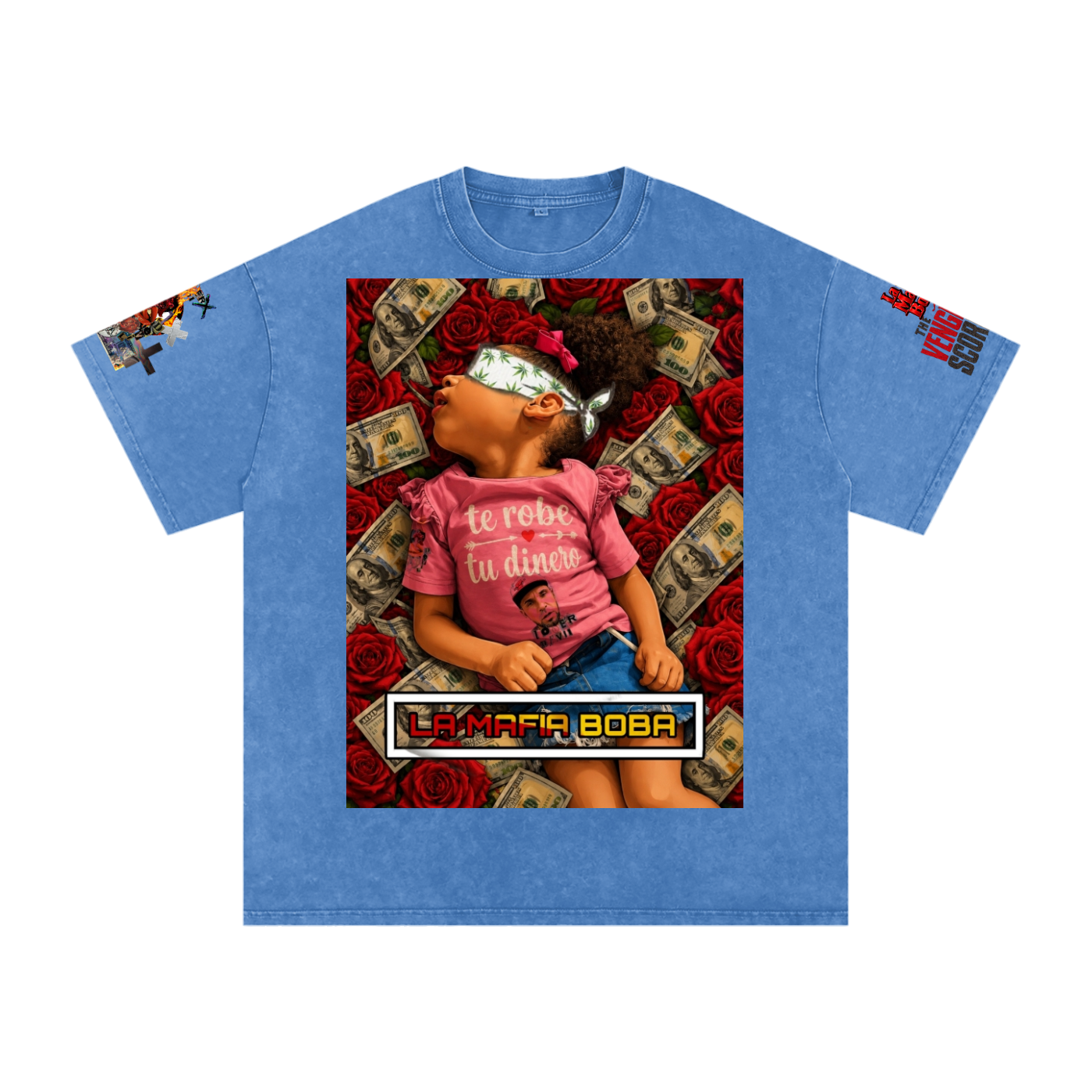 Snow Washed Oversized Cotton T-Shirt