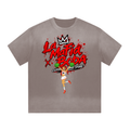 “I” Shape Gradient Washed T-Shirt
