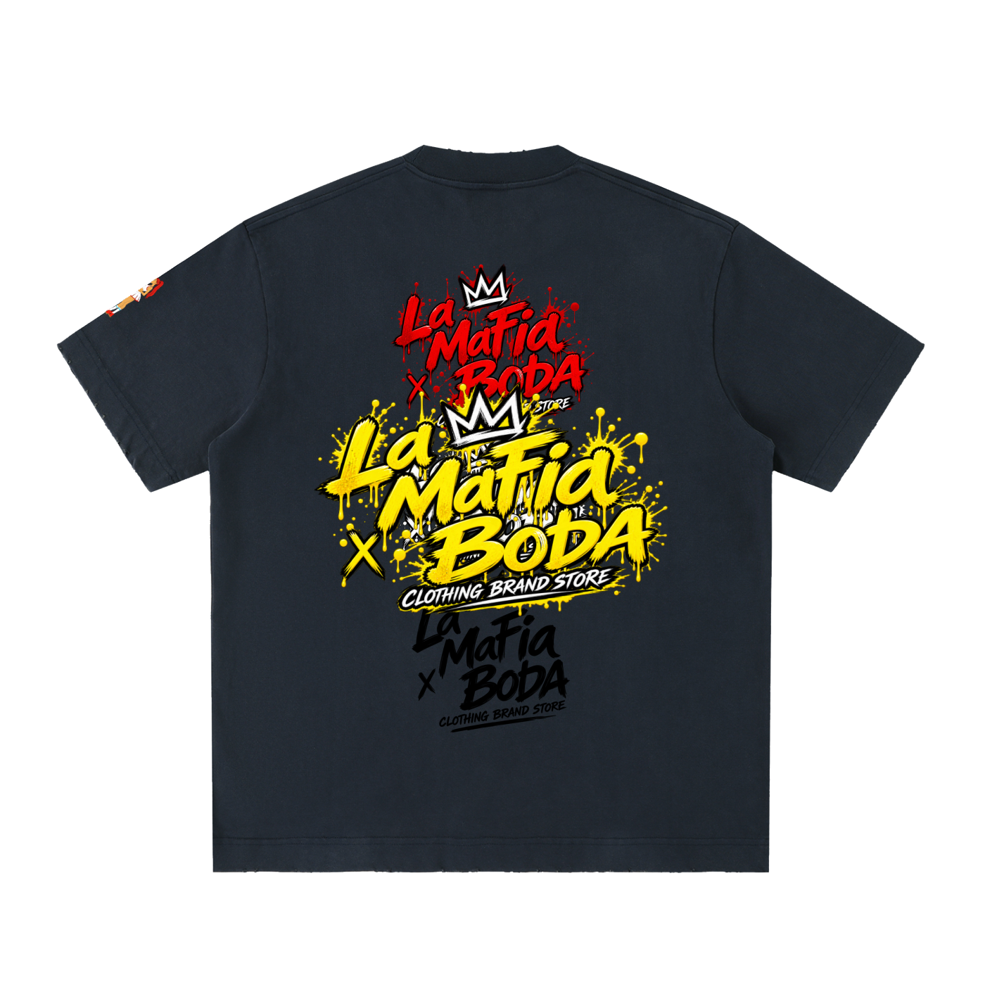 Heavyweight Vintage Washed Frayed T-Shirt