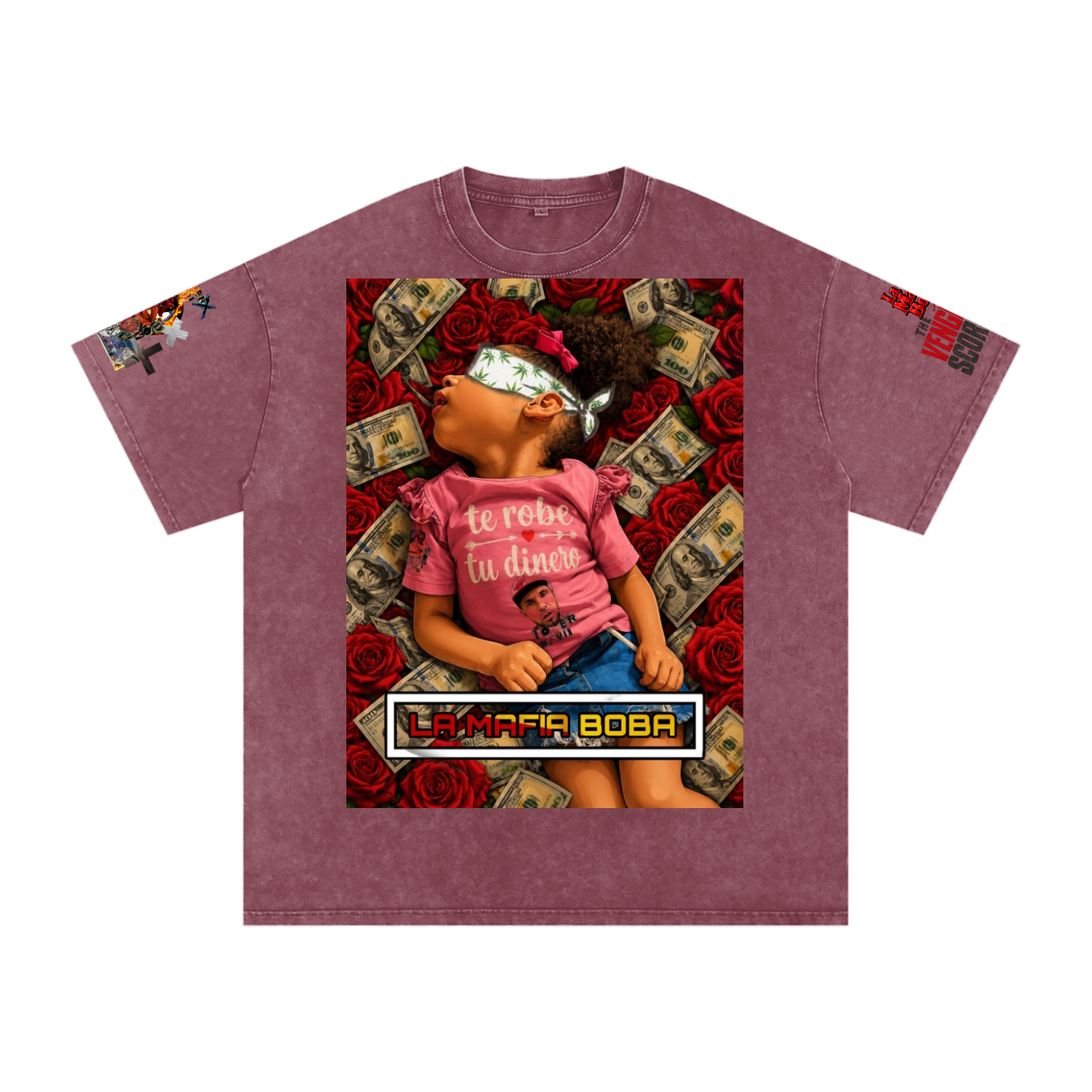 Snow Washed Oversized Cotton T-Shirt