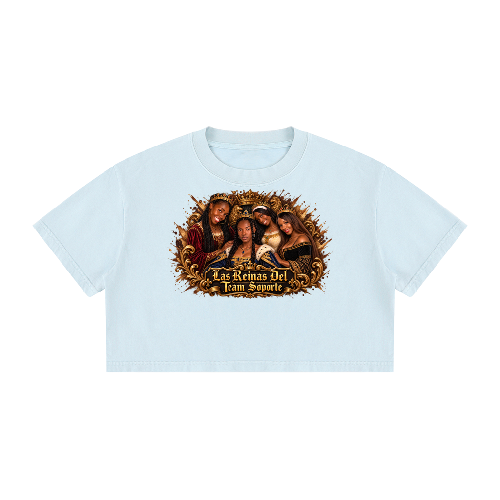 Women's Mineral Wash Cotton Crop T-Shirt