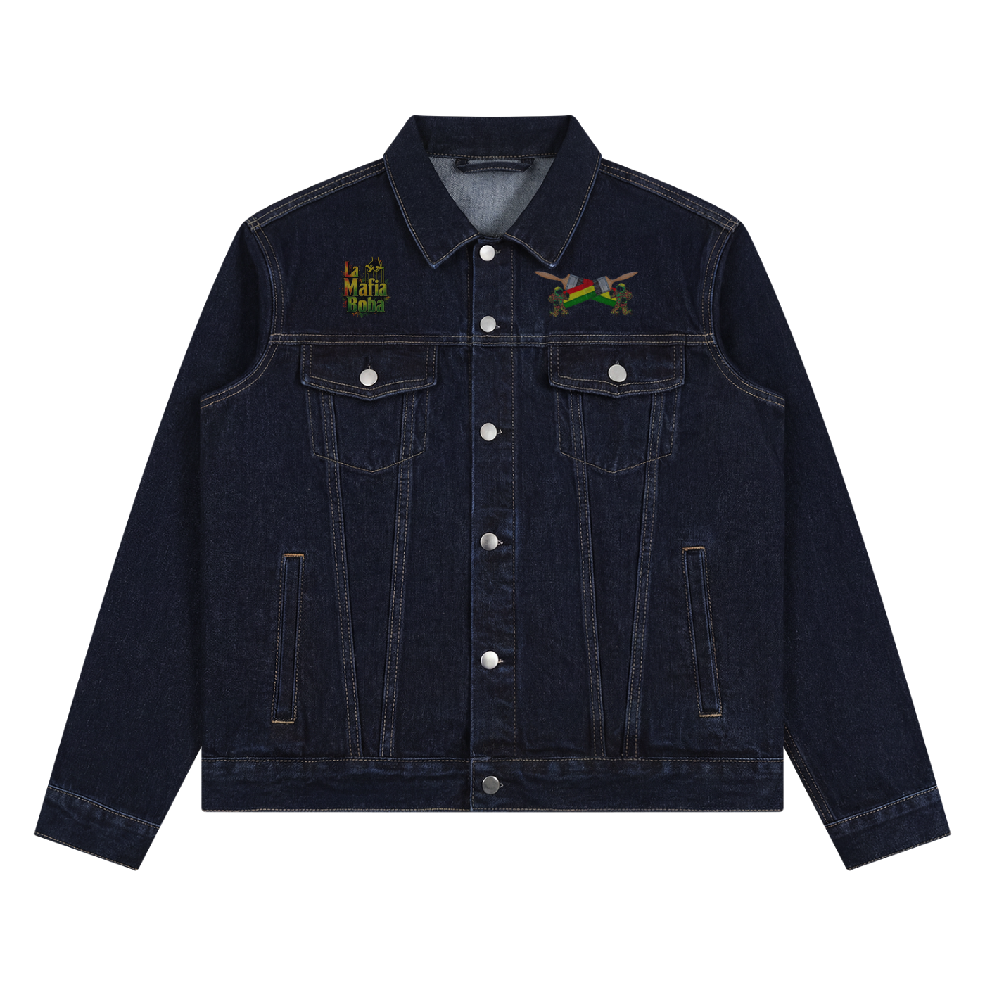 Unisex Vintage Wash Denim Jacket