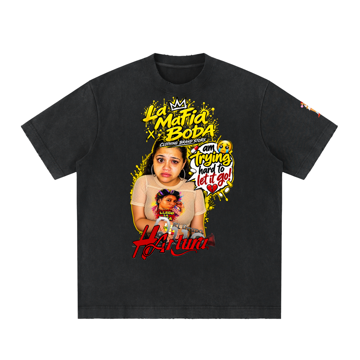 Heavyweight Vintage Washed Frayed T-Shirt