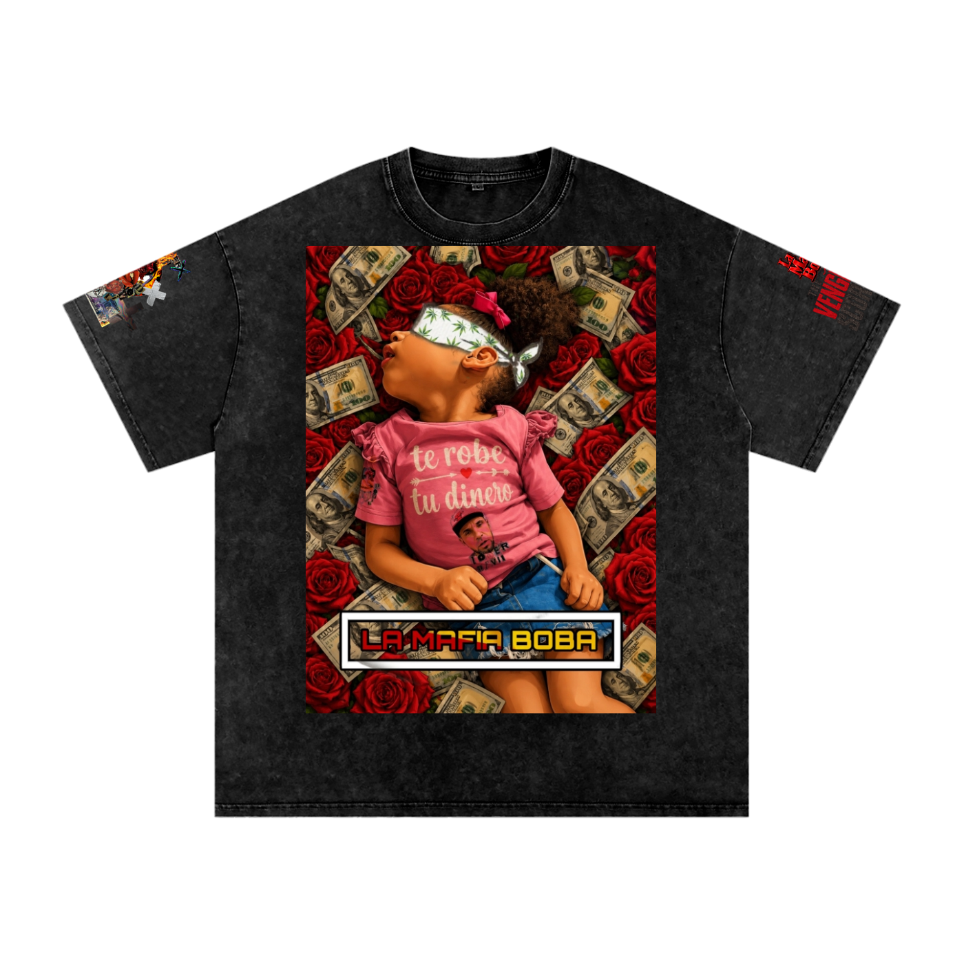 Snow Washed Oversized Cotton T-Shirt