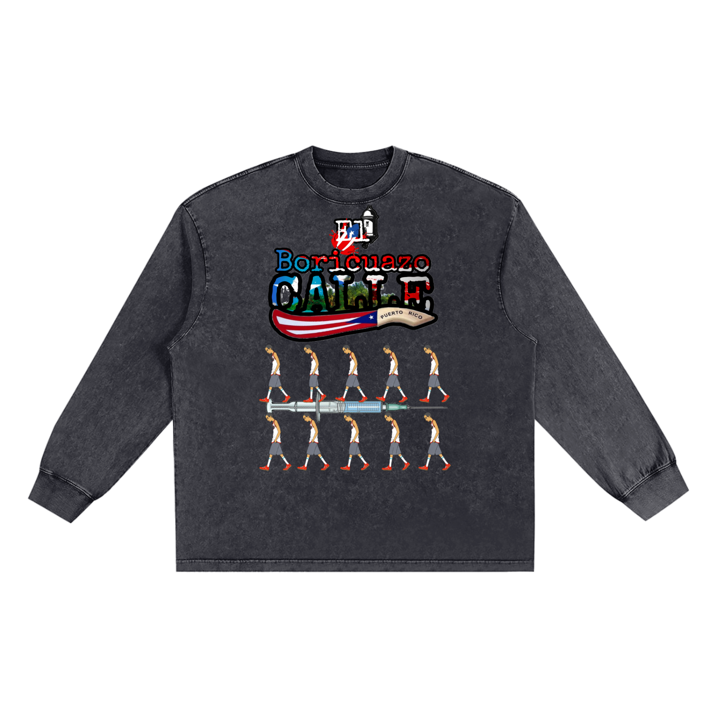 Snow Washed Frayed Edge T-Shirt