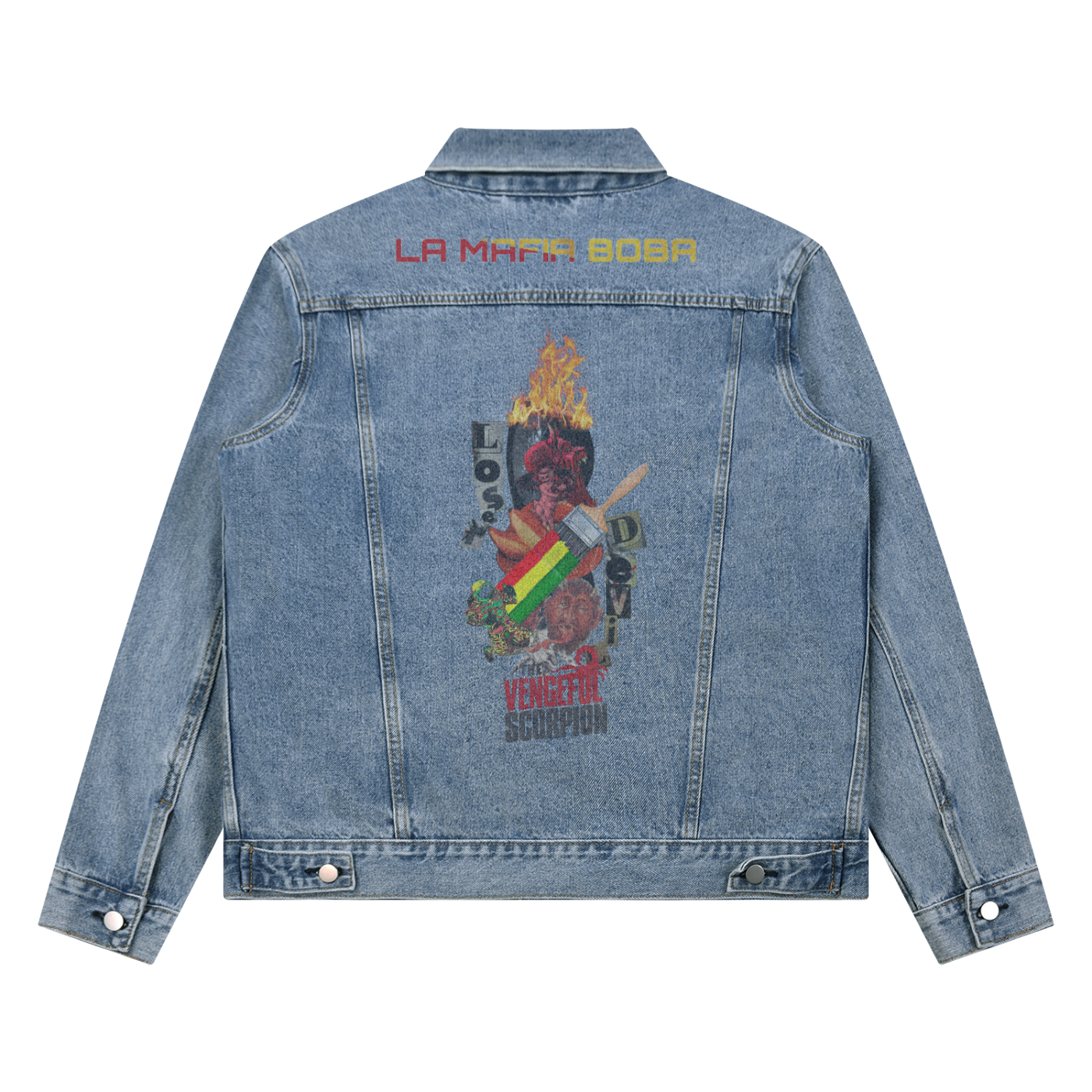 Unisex Vintage Wash Denim Jacket
