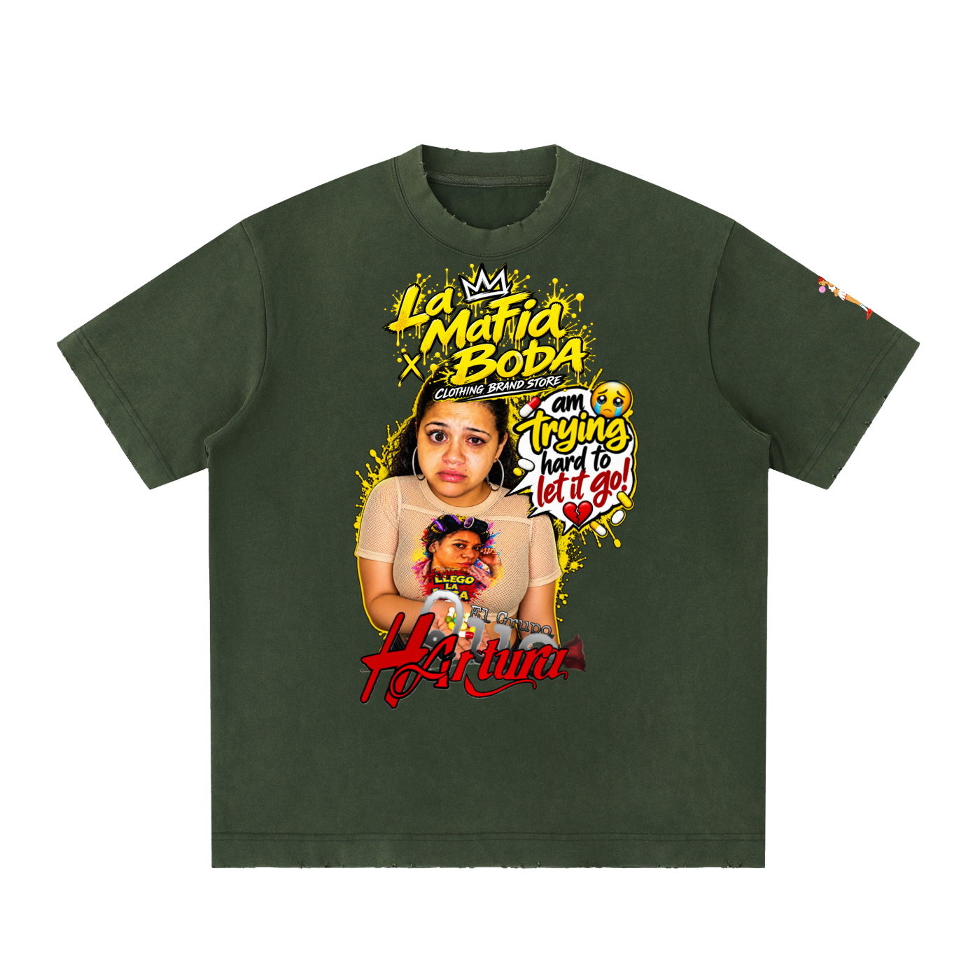 Heavyweight Vintage Washed Frayed T-Shirt
